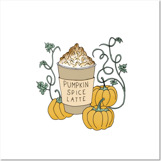 Pumpkin Spice Latte Drink Wall Art by PrintablesPassions